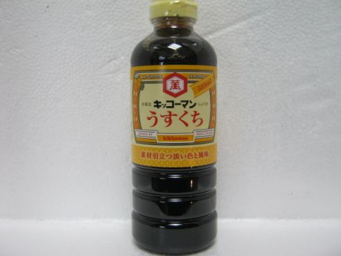 Sojasosse, hell,  Kikkoman, Usukuchi Shoyu, 500ml, PET-Flasche